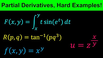 Partial Derivatives -Partial Derivatives of Multi-Variable Functions-Challenging Questions -Calculus