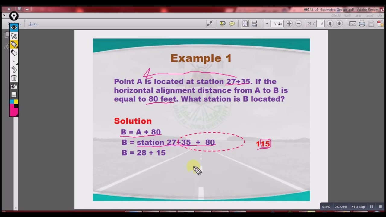 highway engineering introduction stationing youtube survey stationing format