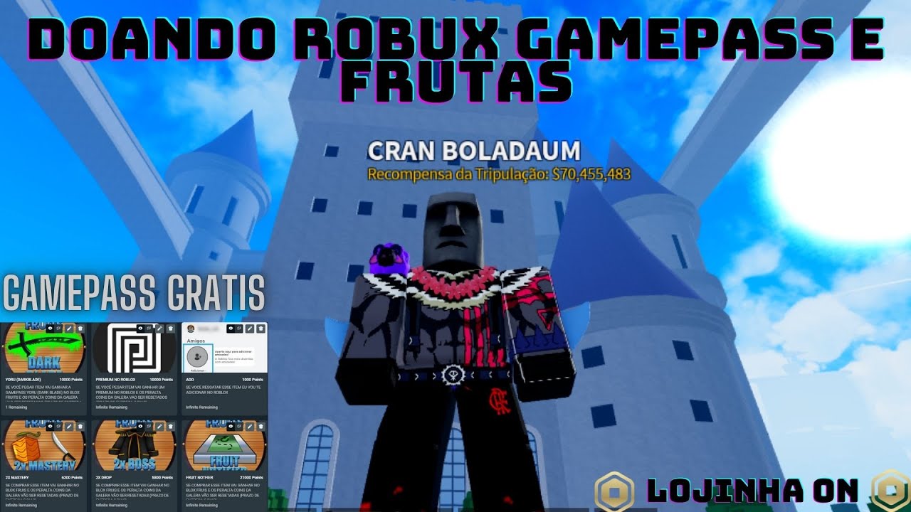 Fiz uma tripulação aqui no #bloxfruits #roblox