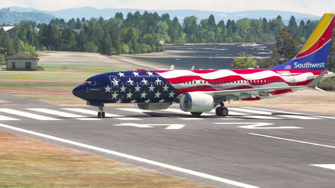 Rare! Boeing 737 max Takes Off From Leeward Point Field 