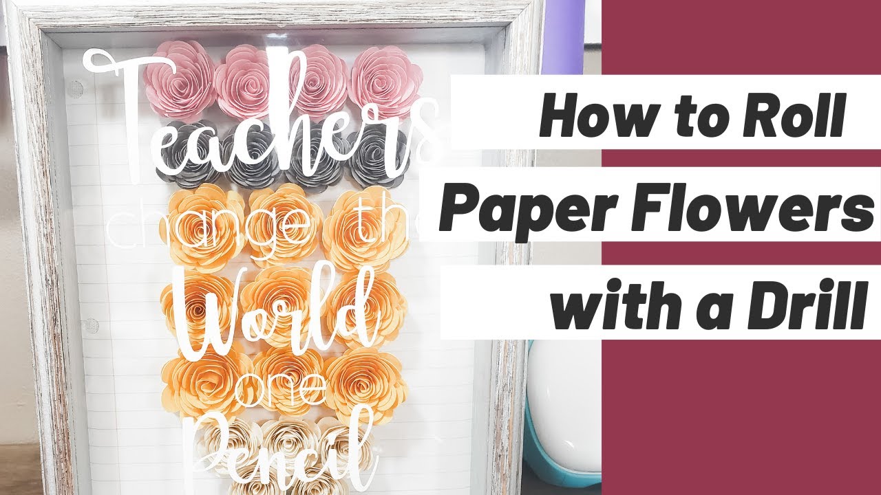 How to Roll Flowers with a Drill || Rolled Flowers Hack