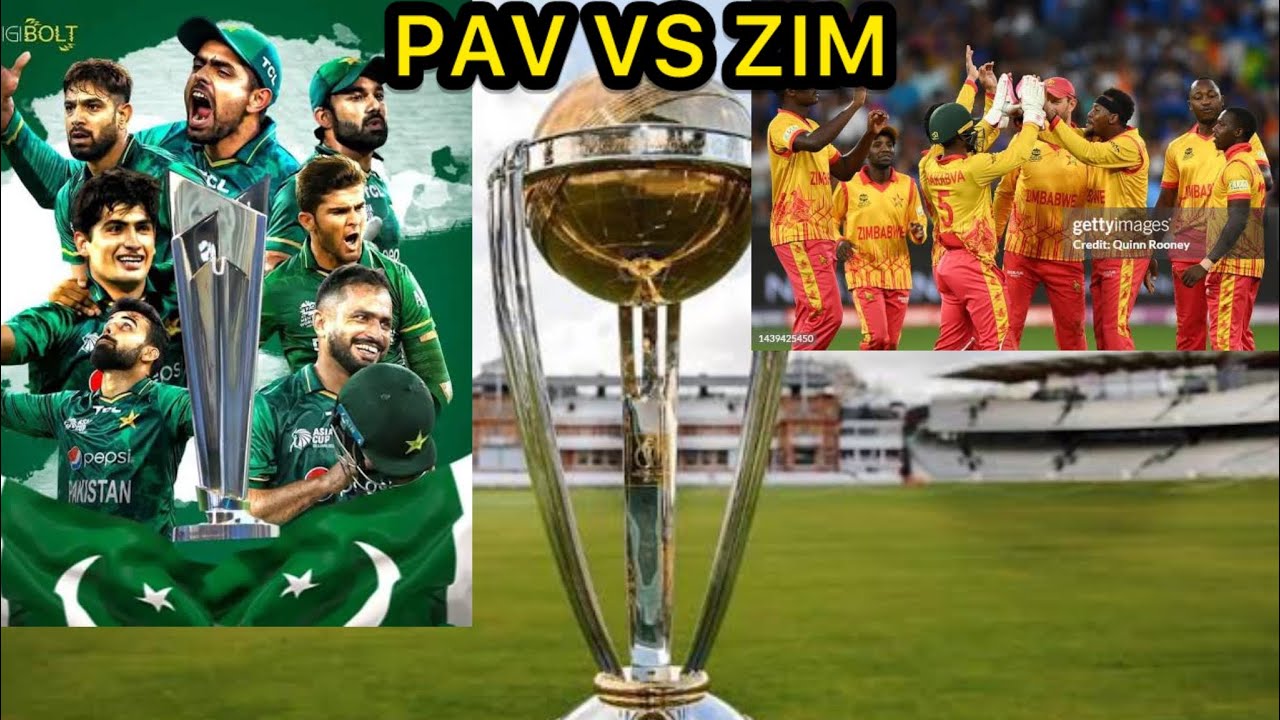 PAK VS ZIM WORLD CUP WCC 3 MATCH