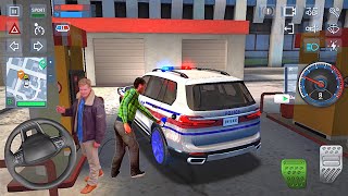 경찰차 연료 부족 주유소로 운전 재미 (경찰 심 2022) BEST 2021 자동차 시뮬레이터 게임 Android/IOS 게임 플레이 screenshot 5