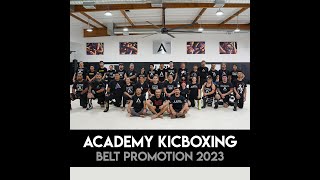 Academy Combat Division - Kickboxing Belt Promotion Winter 2023