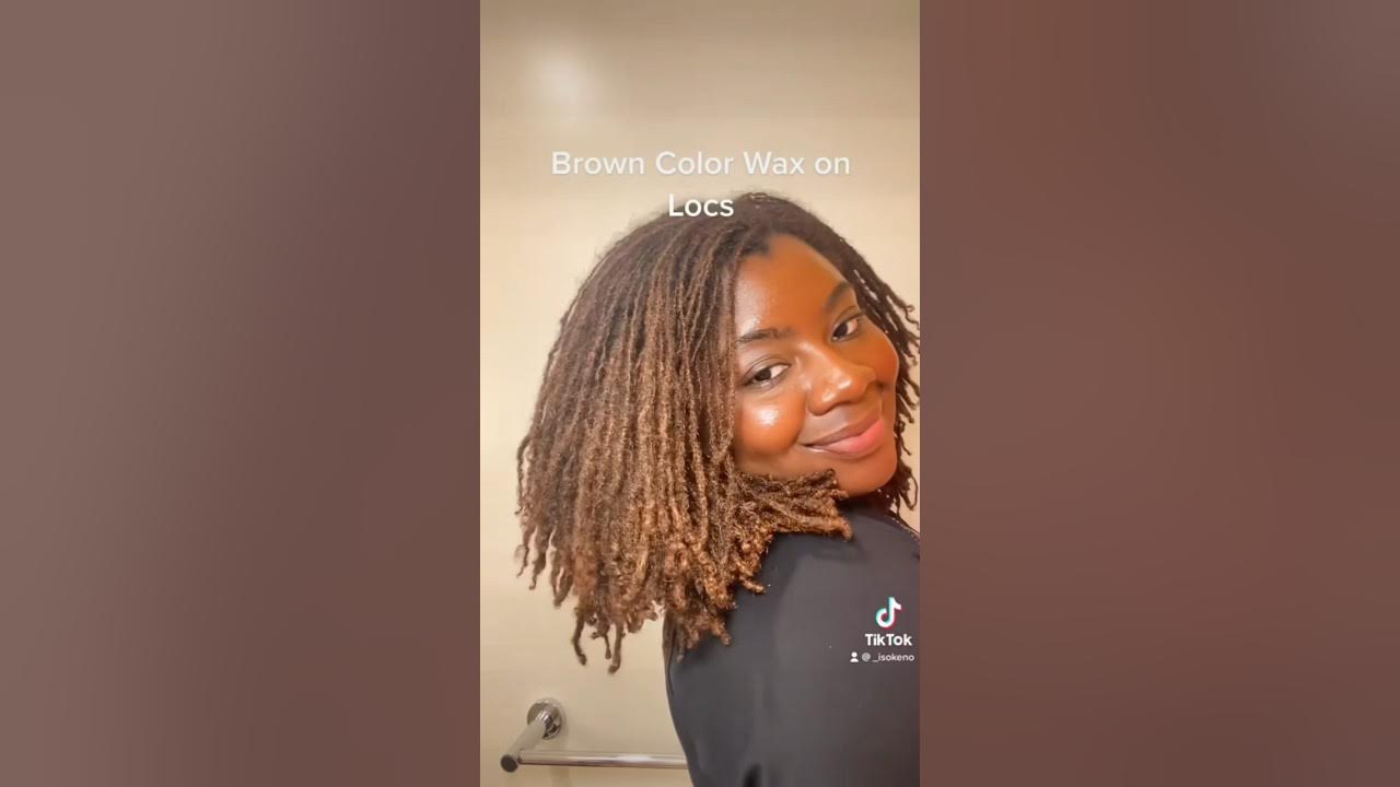 Brown Hair Wax on Locs microlocs sisterlocks YouTube
