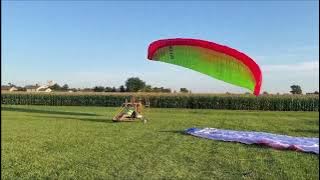 First flight in Doc's PPG. Need to adjust the lift strap rings.