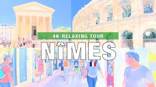 Nimes France | City Walking Tour | 4K 60fps