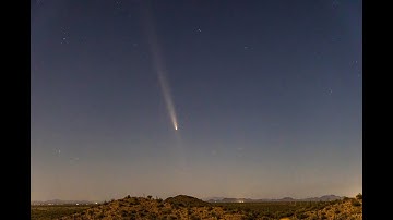 Comet C/2023 A3 (Tsuchinshan-ATLAS) over Arizona on Oct 14, 2024