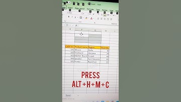 How merge cell in Excel #exceltricks #excel #excelformula #shortcutkeys