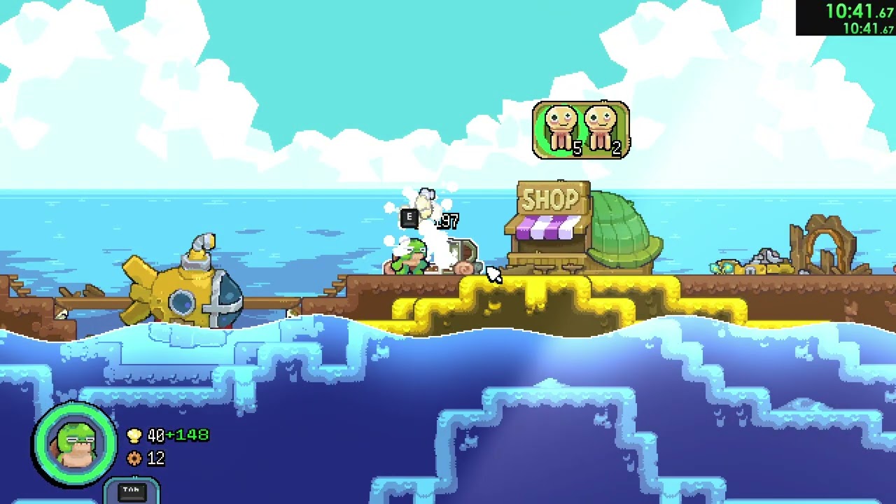 Shelldiver Any% Speedrun [1:24:15] All Achievements World Record