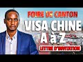 Obtenir le visa chinois pour la foire de canton de a  z badge lettre dinvitation visa business