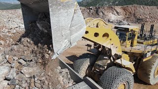 Watch Our Huge Caterpillar 994 Wheel Loader - Loading The Cat 777F Dumpers | Samaras Mining Group