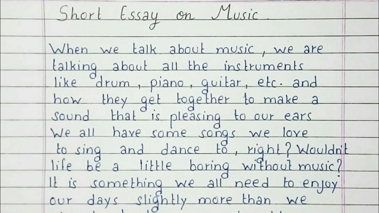 philosophical essay on music