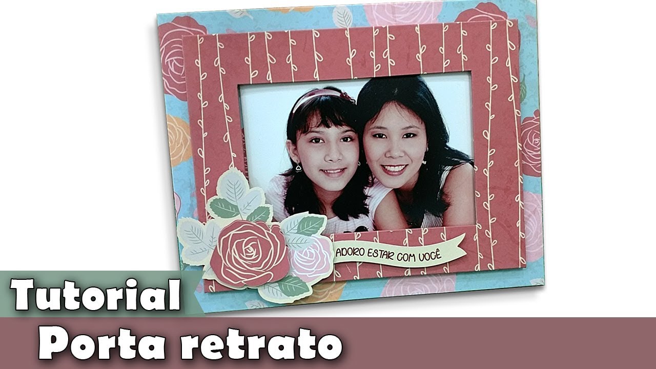 Como fazer um Porta Retrato de papel