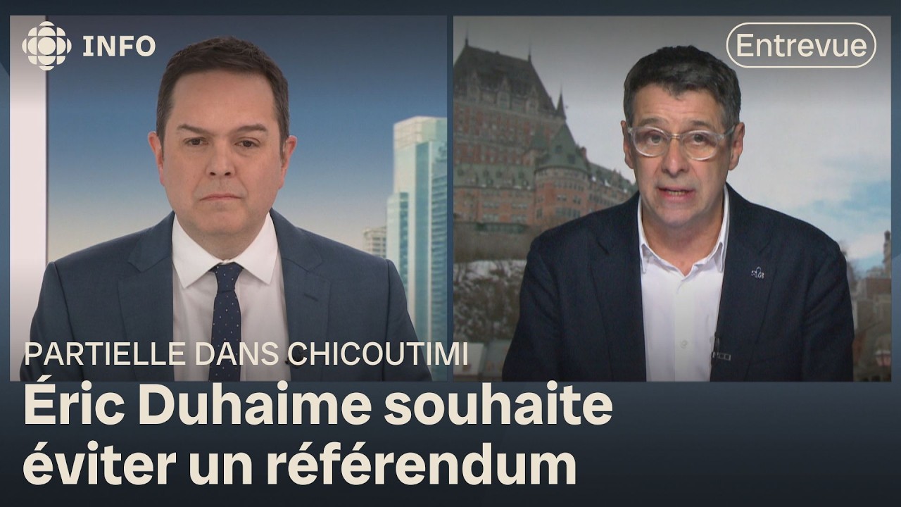 Élection dans Chicoutimi et référendum : entrevue avec le chef conservateur Éric Duhaime | Zone info