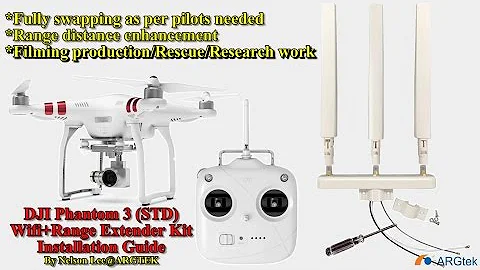 DJI Phantom 3 Standard ARGtek Wifi+Range Extender Kit Installation Guide