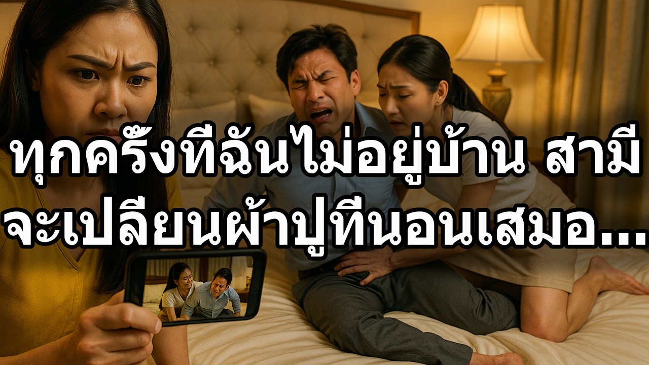 ทุกครั้งที่ฉันไม่อยู่บ้าน สามีจะเปลี่ยนผ้าปูที่นอนเสมอ ...จนวันที่กล้องวงจรปิดเผยความจริงที่น่าขนลุก