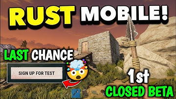 Rust Mobile Download New Closed Beta Test last chance 🤯 | How To Play Rust Mobile !!