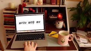 WRITE WITH ME on a rainy autumn day: 1 hour writing sprint