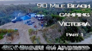 90 Mile Beach Camping   Vic  Part 1 (EvaKool  Travel Buddy)