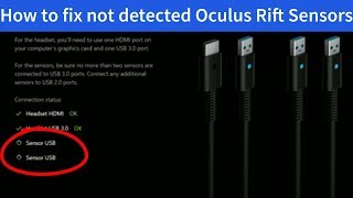 FIXED FIX Oculus Rift detected - YouTube