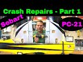 AFTER THE CRASH - How To Repair RC Plane - Sebart PC21 with Wren 44 Turbo Prop, JR 28X DMSS, Part 1