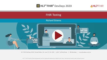 Richard Ettema - FHIR Testing | DevDays 2020 Virtual June