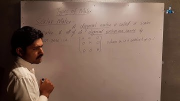 Types of Matrix:- (scalar matrix) || Hunger Mathematics||