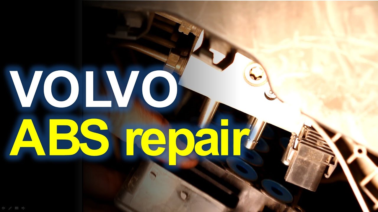 Abs Repair Volvo S80 - Youtube