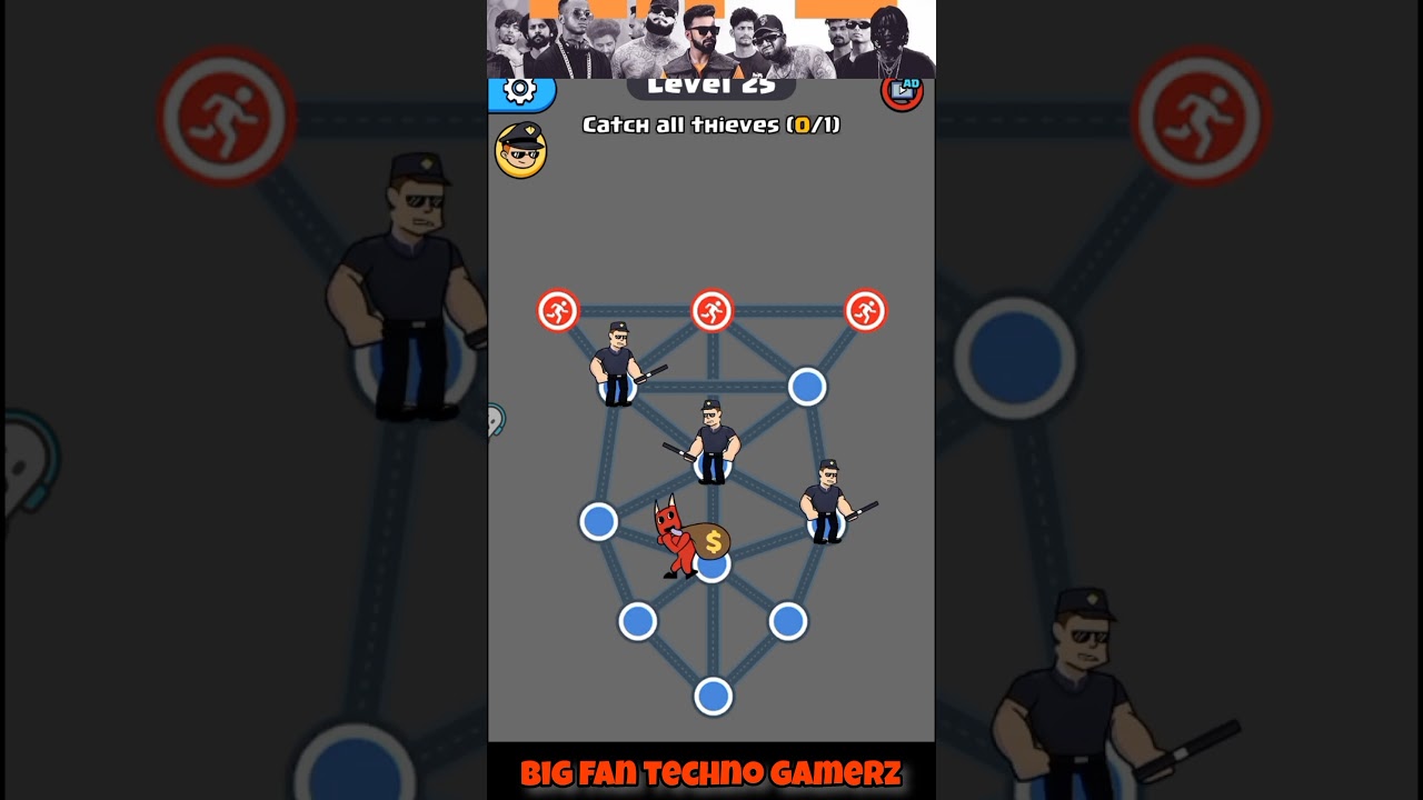 Catch the thief: Super Police level 25 