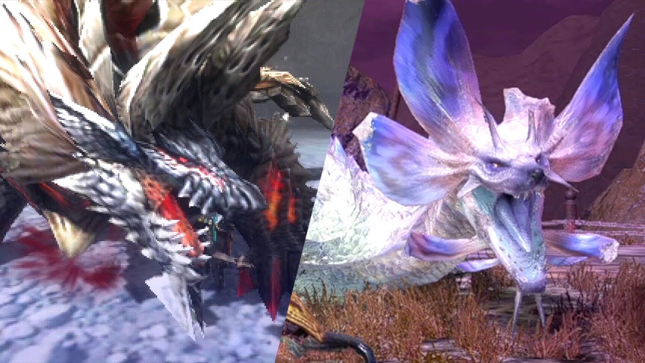 タマミツネ希少種の爆破泡 VS ジンオウガ亜種の蝕龍蟲弾(MH3G) - YouTube