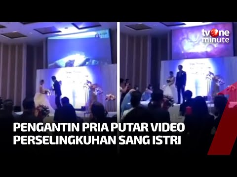 Suami Putar Video Perselingkuhan Istrinya di Hari Pernikahan | tvOne Minute