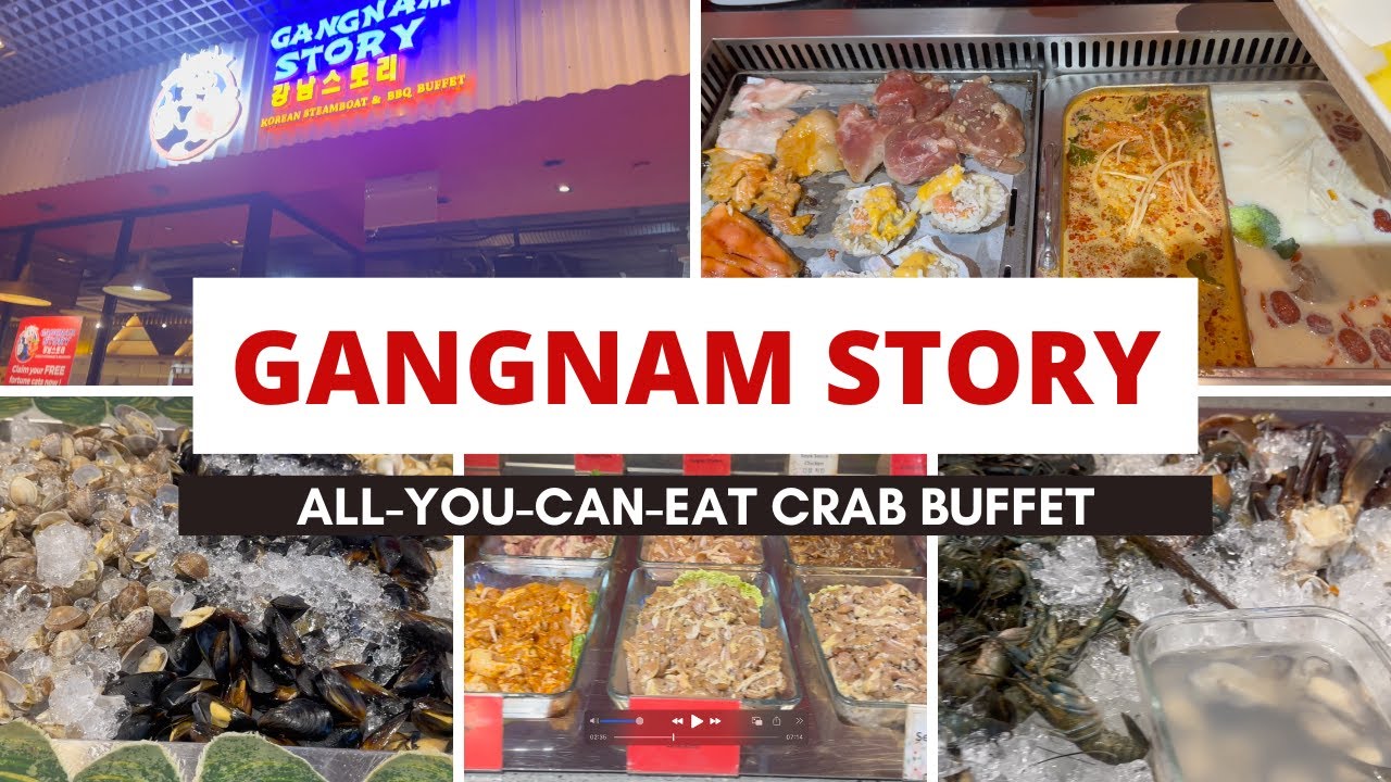 Шведский стол с крабами в стиле «ешь сколько хочешь» в ресторане Gangnam Story | Безлимитный пир ...