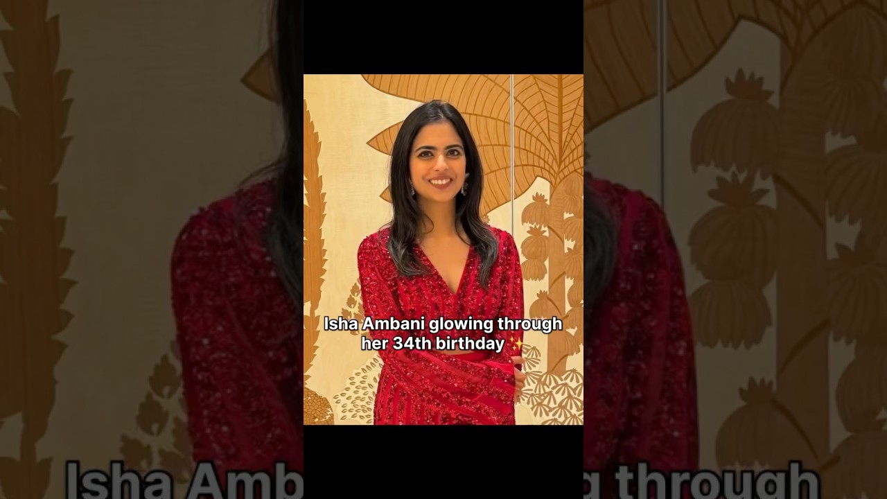 Isha Ambani in Red Look ❤️✨ | Princess & Queen of Anand Piramal 👑 | Stunning Royal Elegance