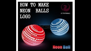 How to Make a neon balls Logo in adobe Illustrator