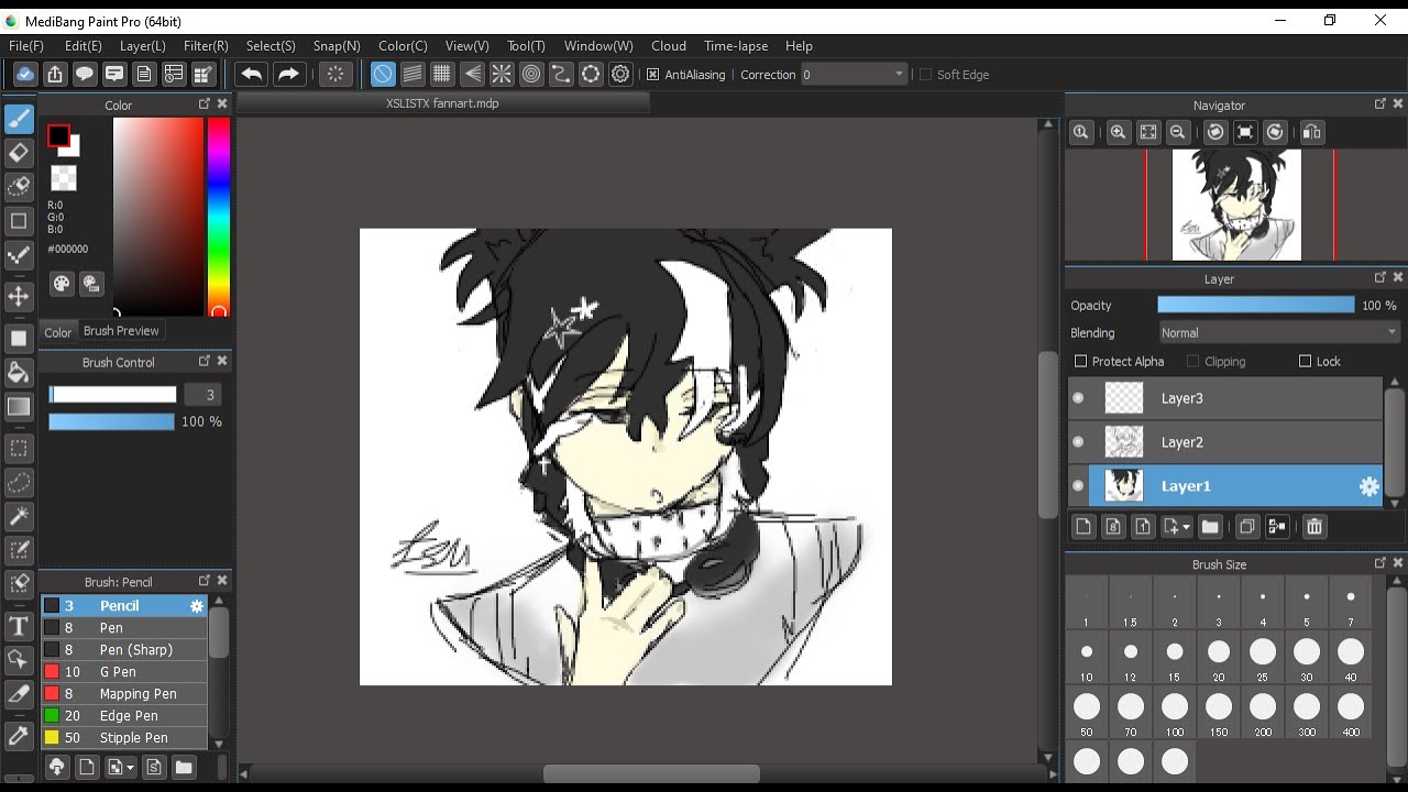 Fan art for @Xslixt ^ ^ - lazy post ( I suck at digital art ) - YouTube