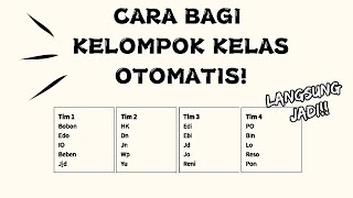 CARA MEMBAGI KELOMPOK KELAS OTOMATIS #BAGIKELOMPOK #TUGAS screenshot 2