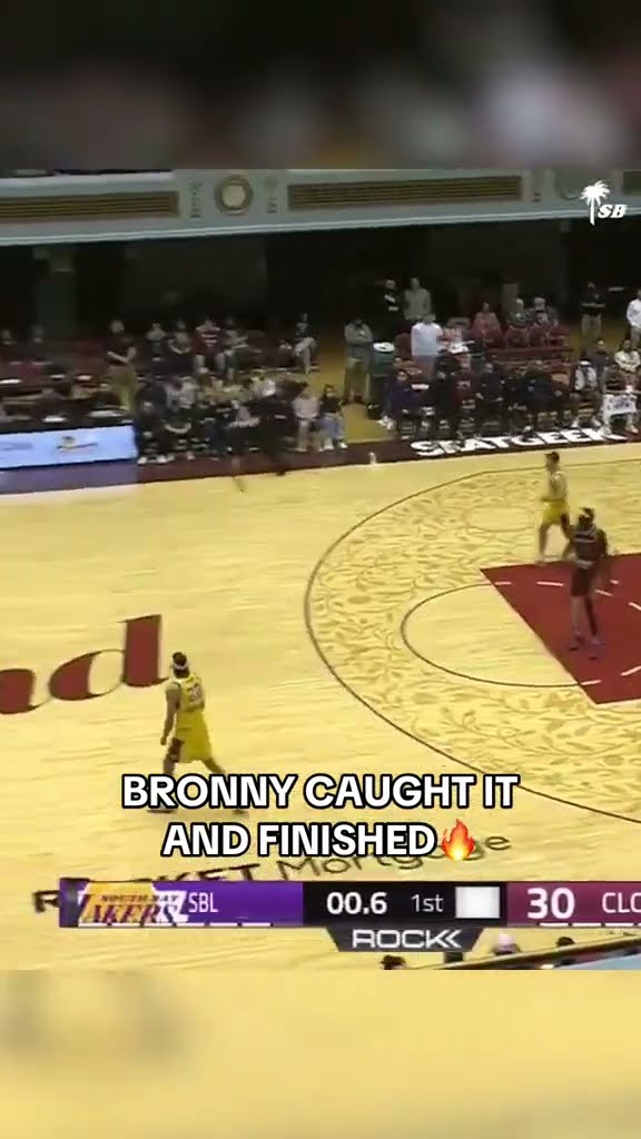 C'mon now Bronny ‼️? (via @southbaylakers/TT)