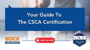 [Webinar] Your Guide to the CSCA Certification