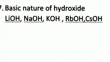 Important Trends In S Block Elements (part -3)