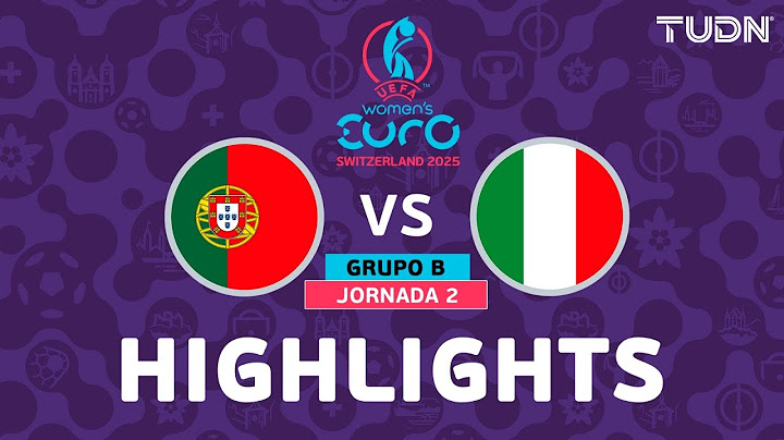 HIGHLIGHTS - Portugal vs Italia | UEFA Euro Femenina - J2 2025 | TUDN