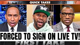 “SIGN THE CONTRACT!” Stephen A. Smith & Shannon Sharpe FORCE Mayweather to RESPOND!