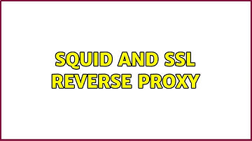 Squid and SSL Reverse Proxy (2 Solutions!!)