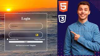 How to Build a Professional Login Form (HTML/CSS/JavaScript)
