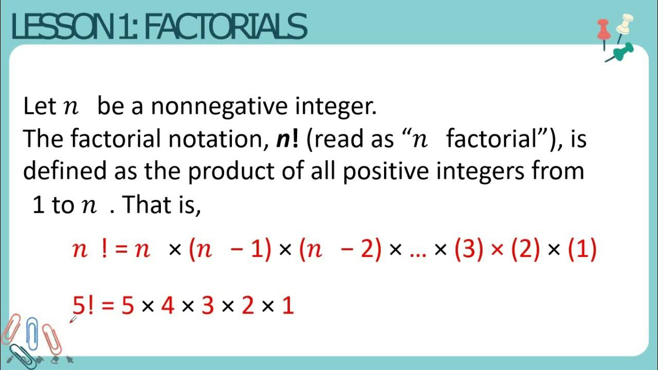 FACTORIAL NOTATION AND FCP - YouTube