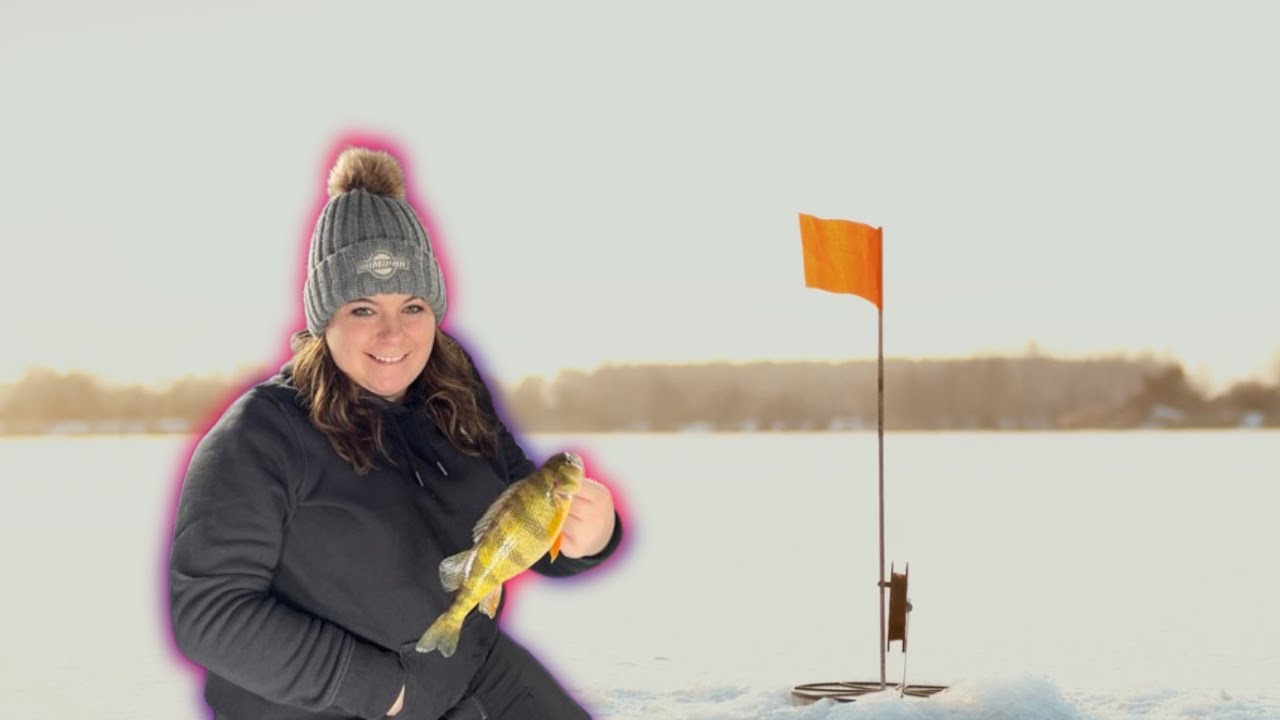 Ice Fishing for JUMBO PERCH (NORTHERN WISCONSIN) YouTube