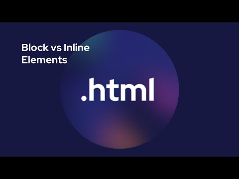 HTML Block vs Inline Elements