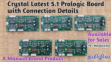 Crystal Maxwin 5.1 Prologic Board Latest Version with Connection Details தமிழில்