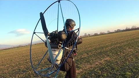Paramotor 140cm propeller "miniplane top 80" Heavy pilot - zero wind