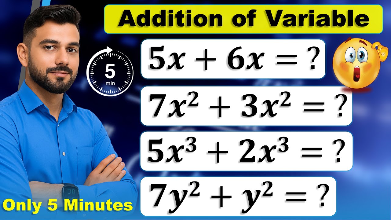 Addition of Variables | sum of algebra | like term and unlike term | basic maths for physics NEET